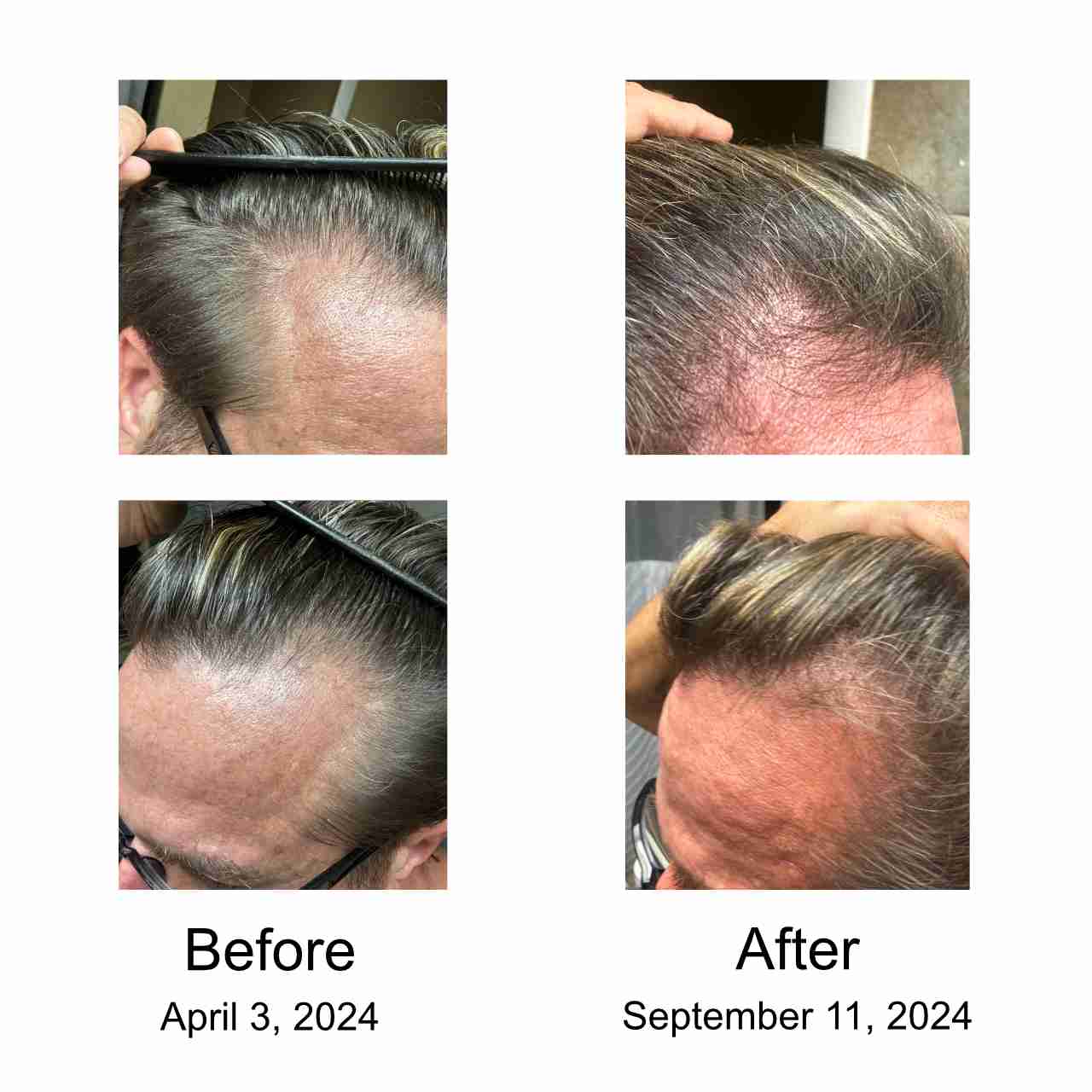 Color correction before and after at Vibe Salon Color correction and transformation at Vibe Salon in Palm Harbor